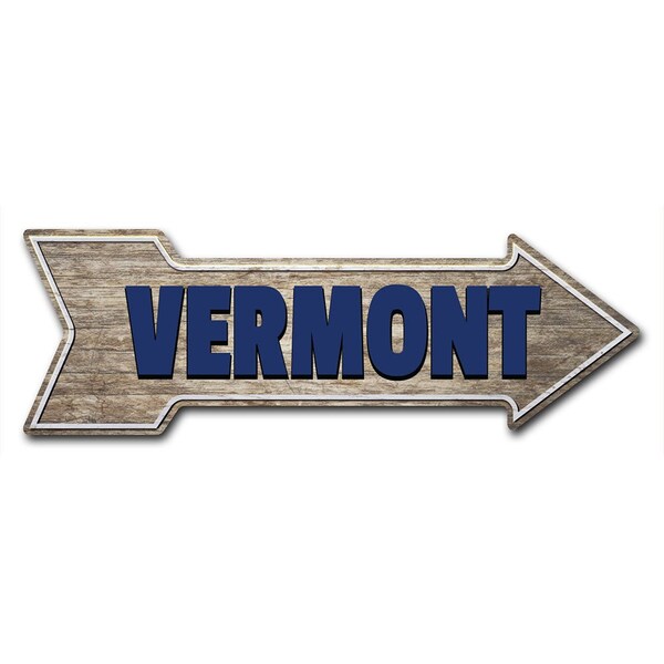 Vermont Arrow Decal Funny Home Decor 24in Wide